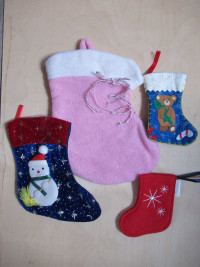Small Christmas socks 4 pcs
