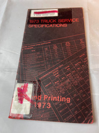 VINTAGE 1973 FORD TRUCK FACTORY SPECIFICATION BOOK #M01463