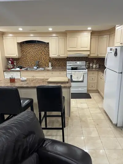 spacious furnished 1 bedroom basement for rent
