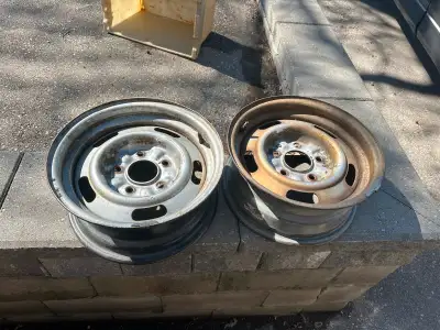 Two 1969 Camaro rally rims. Rim code K 1 9 and K 1 8.