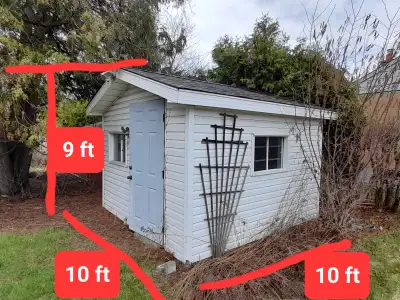 10x10 BACKYARD SHED - 10x10 WOOD STORAGE SHED - GARDEN WOOD SHED, View more