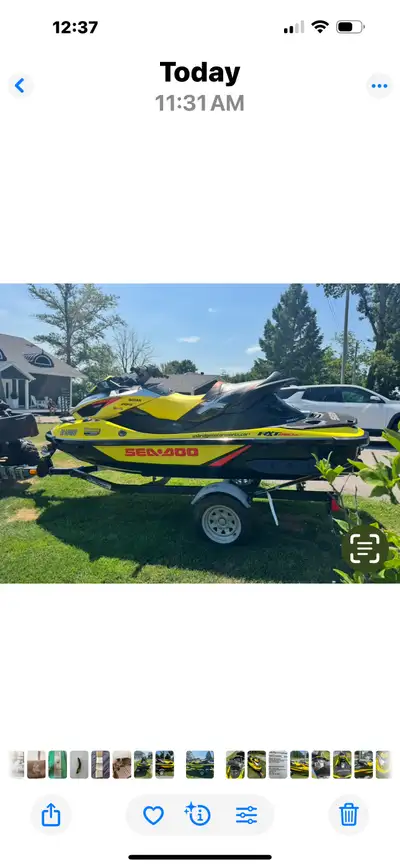2015 Sea Doo RXT-X 260. Only 50 hrs excellent condition