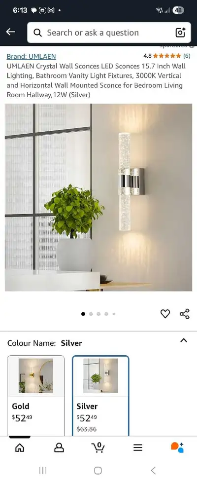 Crystal LED Wall Sconces , View more