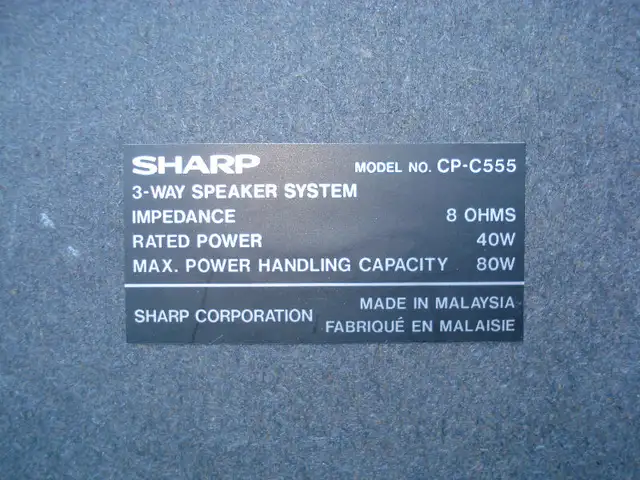 Sharp mini system Model CD 700 in Stereo Systems & Home Theatre in Oshawa / Durham Region - Image 6