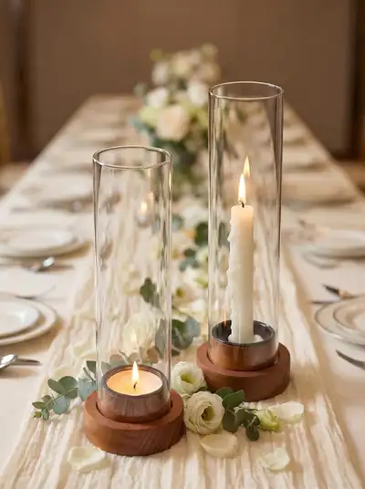 hurricane glass candle holders , View more