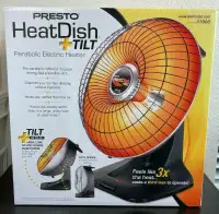 Presto Heat Dish Plus Parabolic Electric Heater, new - $49.99 ea