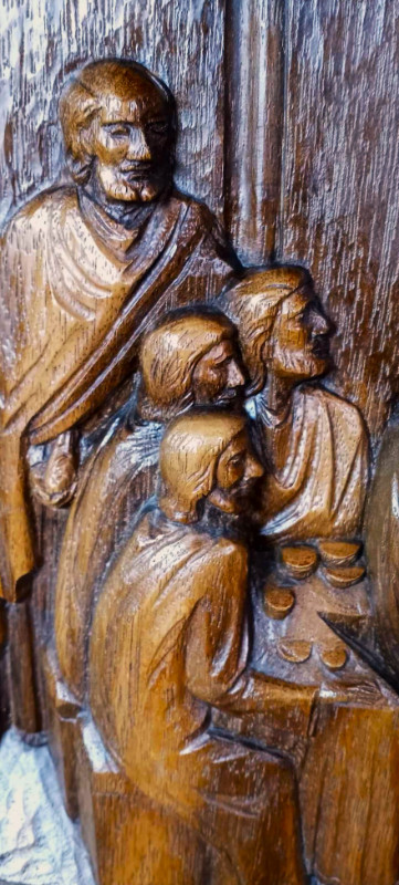 RARE 1970s Last Supper Relief Wall Plaque By Karl Rothhammer! in Arts & Collectibles in London - Image 4