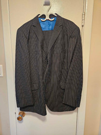 Blue Pin Stripe Suit with Shirts and Ties 