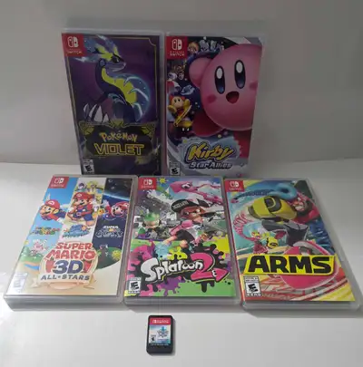Super mario 3D All Stars $100 Pokemon Violet sold Pokemon sword no case sold Kirby star Allies sold...
