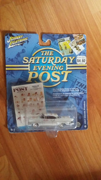 New Carded Johnny Lightning Saturday Evening Post 1957 Lincoln