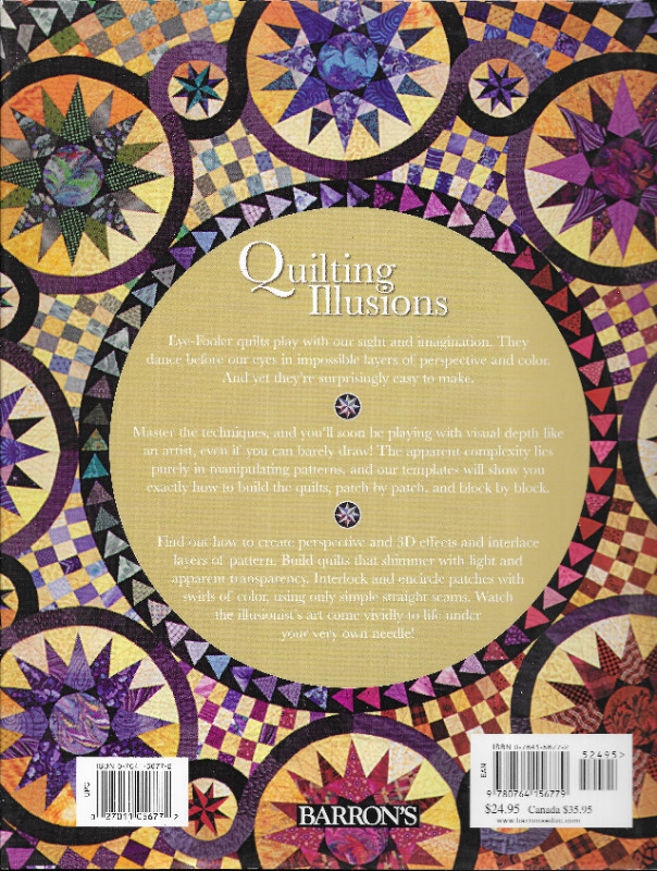 QUILTING ILLUSIONS 40+ Unique Eye-Fooling Quilts  2004 HcvDJ VG+ in Hobbies & Crafts in Ottawa - Image 2