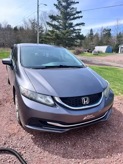 I got a 2014 5 speed manual Honda civic for sale good working car with 217k on it, lady driven. It h...