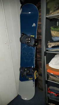 Snowboards and travel bag