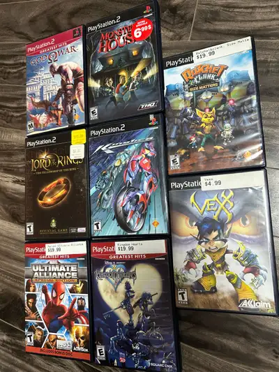 Jeux PlayStation 2 variés à 25$ chaque , View more