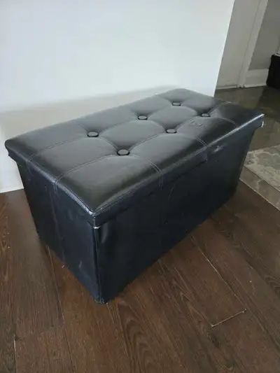 Leather  Storage Ottoman Bench , View more