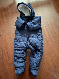 Overall winter suit for 9 to 12 months old baby. 