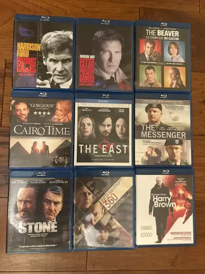 $7 each Blu-ray movie for sale. Patriot games Blu-ray movie Clear and Present Danger, Blu-ray movie...