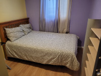 Full bed Frame with Mattress and box for sale