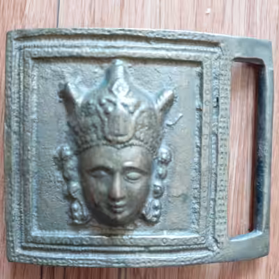 A solid brass brand new belt buckle for sale for $ 10. The buckle will fit a belt 2 inches wide. It...