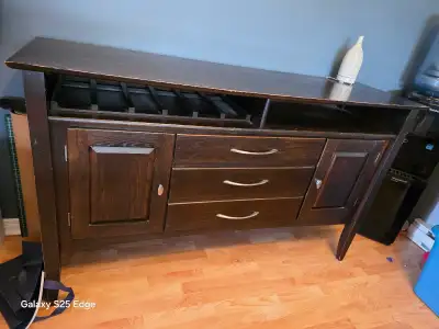 Rustic Solid Wood Buffet and Table, View more