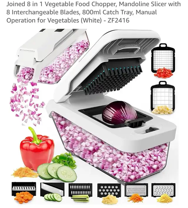 Brand New 8 in 1 Vegetable Food Chopper, Mandoline Slicer in Kitchen & Dining Wares in Oshawa / Durham Region - Image 2
