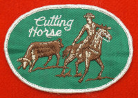 écusson de cowboy / Cutting horse