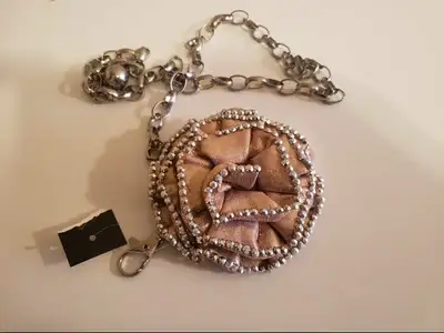 Pink floral belt/fashion piece , View more