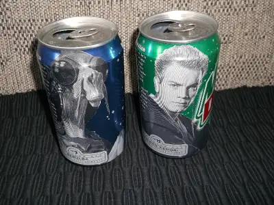 Rare Items--Star Wars Episode 1 COLLECTOR POP CANS--all cans are empty and clean-(opened with pull t...