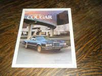 Ford 1979 Mercury Cougar  Car Sales Brochure