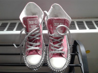 NEW! Nan-ku Cruise Studded Hi Top Sneakers - Berry