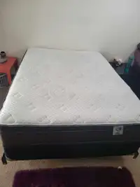 Double mattress with Box spring and Bed Frame