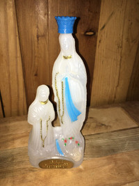Vintage Lourdes Holy Water Souvenir Bottle-has holy water in it