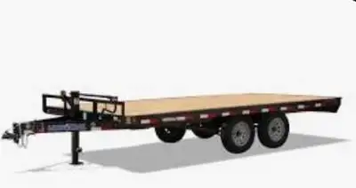 Bumper pull deckover trailer for rental, or hauling for hire in saskatoon and LOCAL area. NO DEPOSIT...