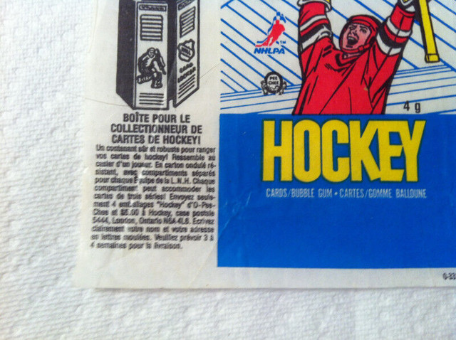1989/90 O-PEE-CHEE NHL HOCKEY CARD WAX PACK WRAPPER in Arts & Collectibles in City of Toronto - Image 3