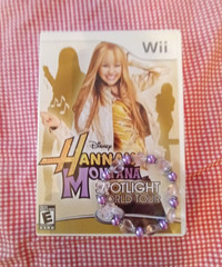 Hannah Montana World Tour ~Wii Game +Heart Bracelet!