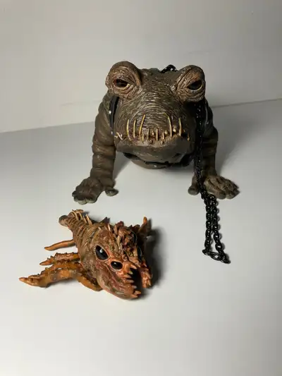 These Return of the Jedi figures are creatures from Jabba’s palace by Sideshow collectibles (2007)....