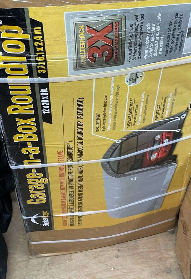 ShelterLogic Garage-in-a-Box® Round Auto Shelter, Truck/SUV Mode in Outdoor Tools & Storage in Calgary - Image 4