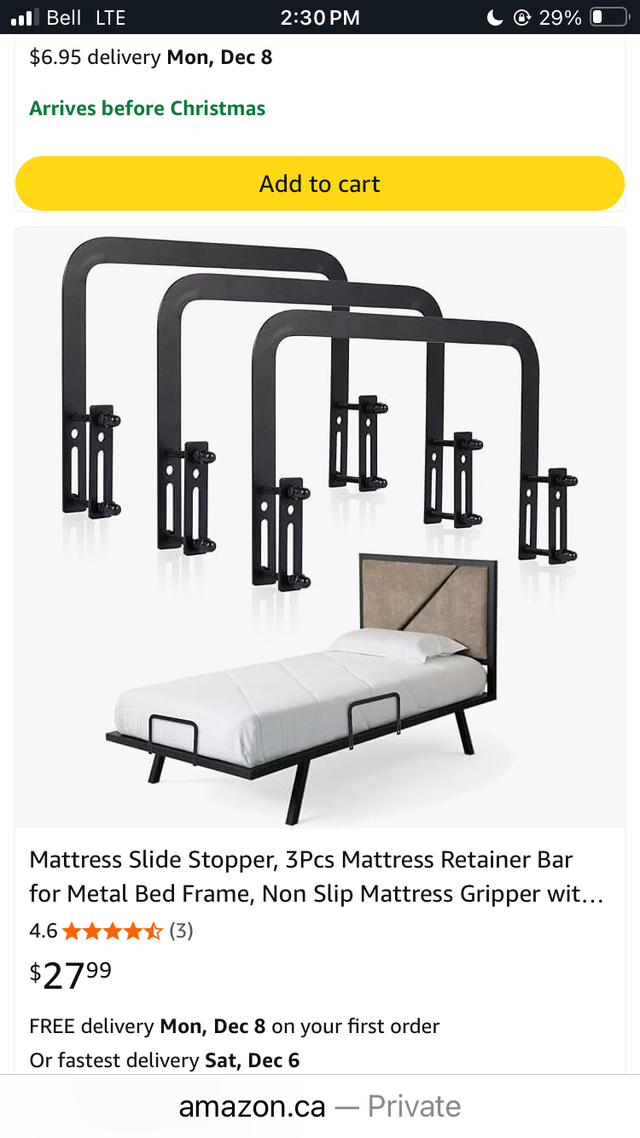MATTRESS SLIDE STOPPER in Beds & Mattresses in Hamilton - Image 3