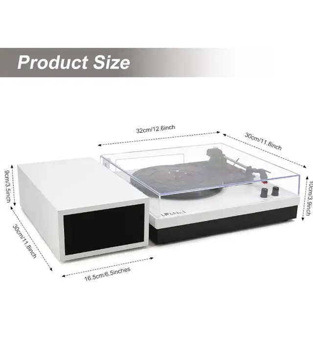 LP&No.1 Modern Vintage Turntable in Performance & DJ Equipment in Hamilton - Image 3
