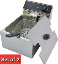 MOOTACO, 6L Electric Fryer, Stainless Steel, Tempe