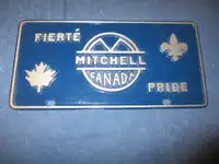 MITCHELL CANADA FRONT AUTO/TRUCK LICENSE PLATE-PRIDE/FIERTE