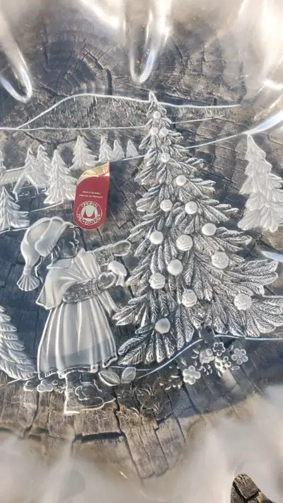 NEW  MADE IN GERMANY ORIGINAL WATHER GLAS CHRISTMAS DISH, View more