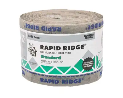 I have two 20 foot rolls of this left over from my house. Rapid Ridge Metric 11.5"x20' Both still wr...