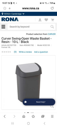 Looking for Free Kitchen Garbage Can 