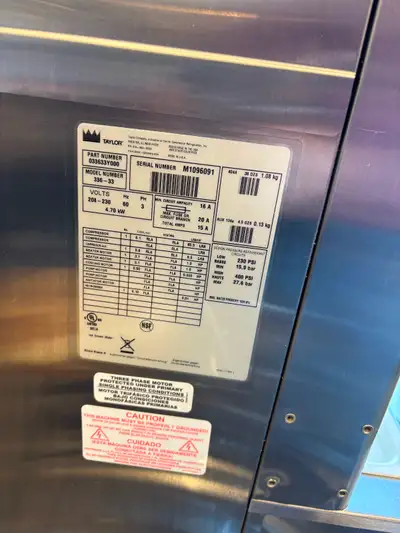 Taylor Soft Serve Ice Cream Machine – Commercial – Model 336-33, View more