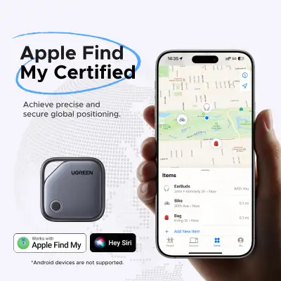 Bluetooth Tracker for Luggage, Key Finder w Replaceable Battery, View more