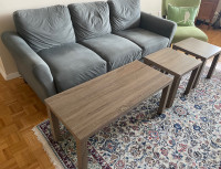Sofa, table and chair 