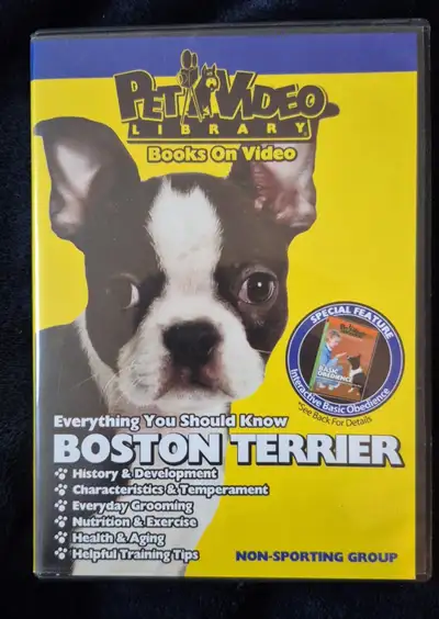 Pet Video Library Books on Video Boston Terrier DVD, View more