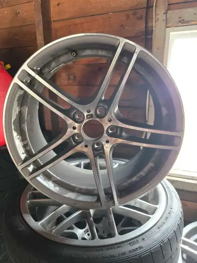 Original 313 bmw rims off a 335is Staggered setup 19x8.5 19x9.5 5x120