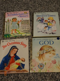 4  VINTAGE  Little Golden Books, illustrations by Elose Wilkins